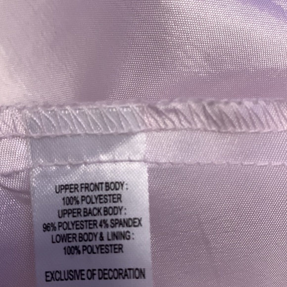 Girls size 8 light lilac with flip sequin top and a satin ribbon. - Picture 5 of 6